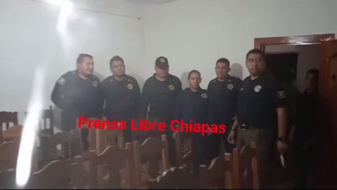 Gobierno de Chiapas informa de la liberación de policías retenidos en Frontera Corozal