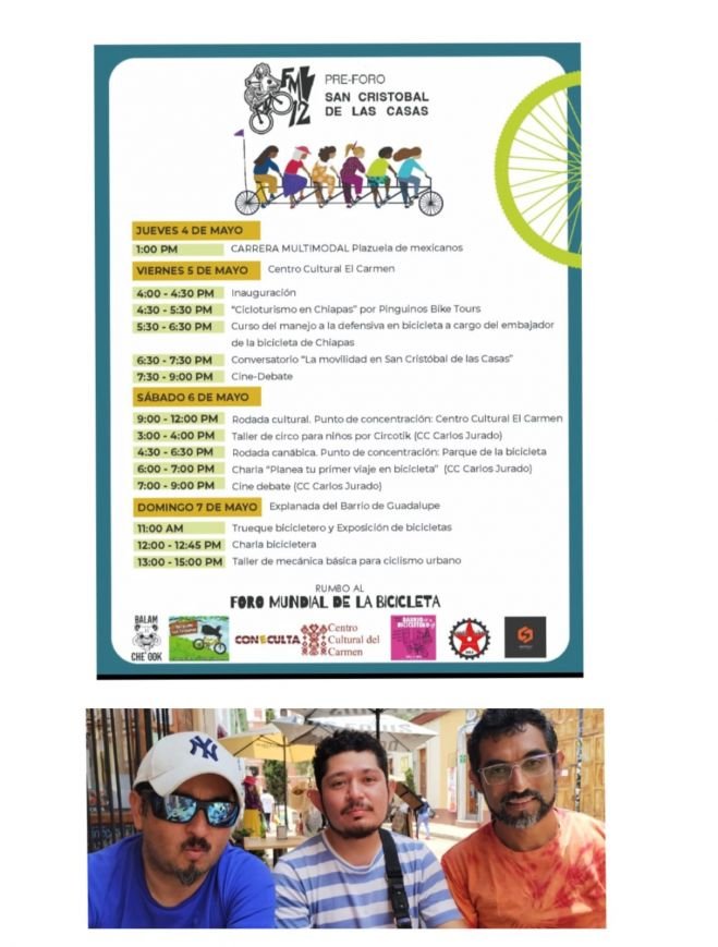 Realizarán Foro Mundial de la Bicicleta en San Cristóbal