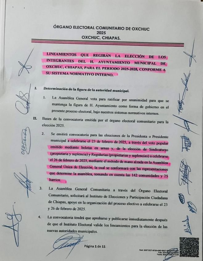 Los efectos de un mal liderazgo en Oxchuc