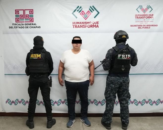En coordinación con los Ejércitos de México y Guatemala, PNC, FGE y SSP detienen a presunto líder criminal