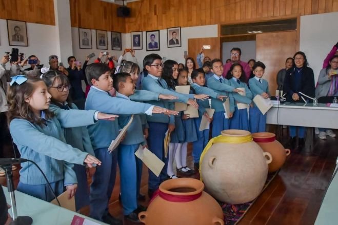 Niñas y niños participan en Cabildo Infantil para fortalecer la democracia en San Cristóbal