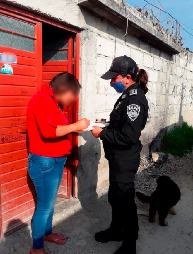 SSyPC cumple orden de protección a víctima de violencia familiar 