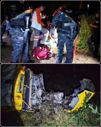 En coordinaci&oacute;n interinstitucional atienden hecho de tr&aacute;nsito con personas lesionadas en Jiquipilas