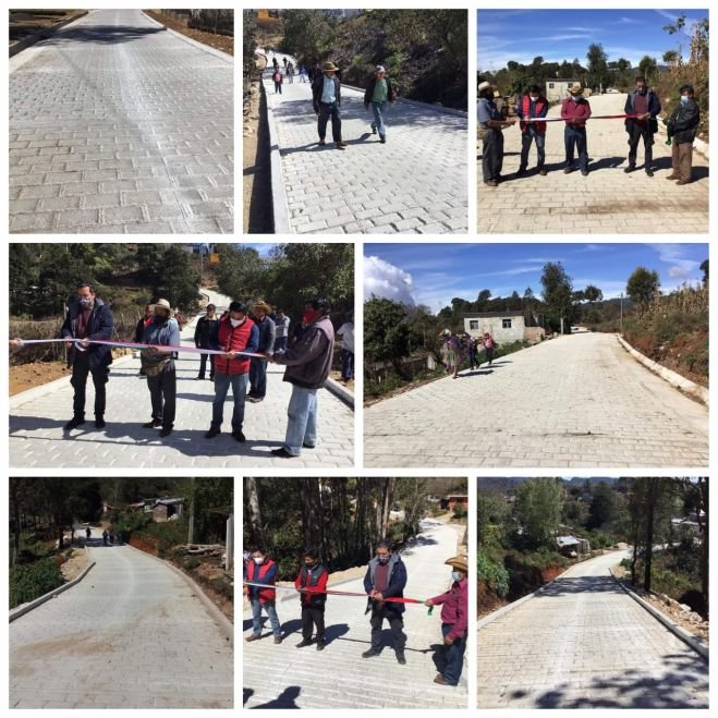 ENTREGA AYUNTAMIENTO PAVIMENTACIÓN DE CALLES A HABITANTES DE ZACUALPA EN SAN CRISTÓBAL