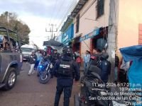 Polic&iacute;a Municipal atiende reporte y brinda orientaci&oacute;n a afectados en barrio de Mexicanos