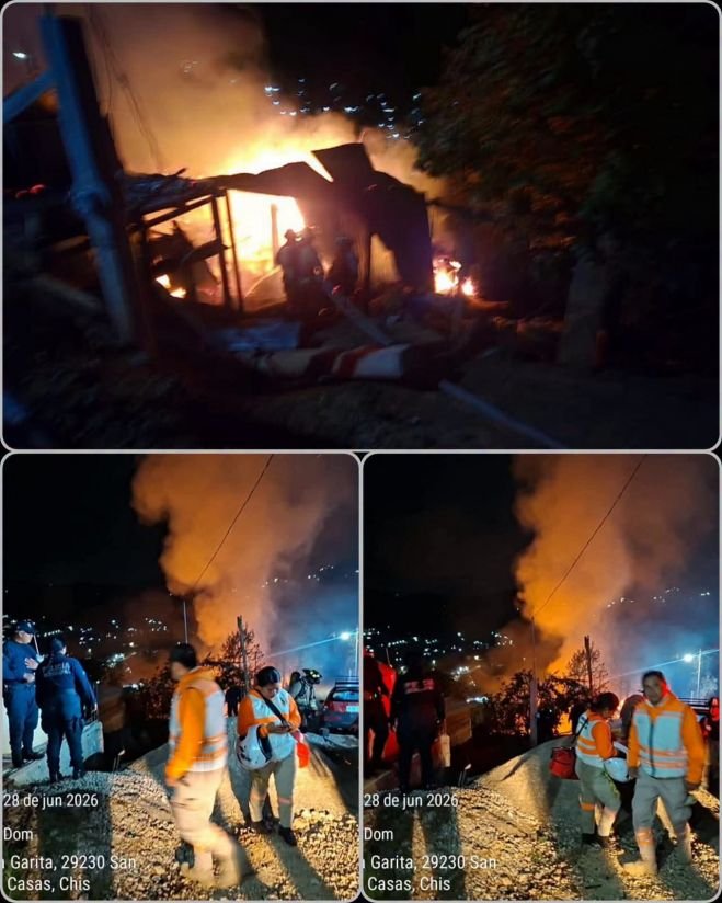Controlan incendio en panadería de San Cristóbal de Las Casas