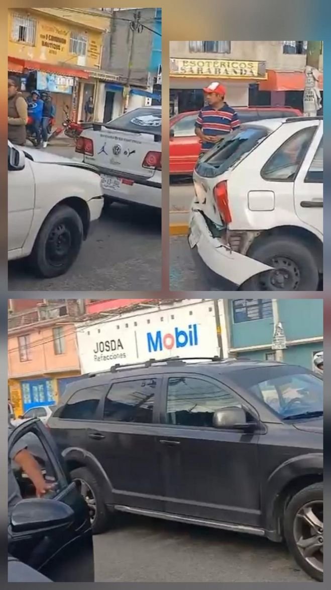 Carambolazo entre cinco vehículos deja dos lesionados