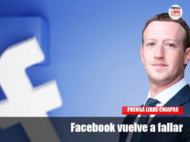 Facebook vuelve a fallar