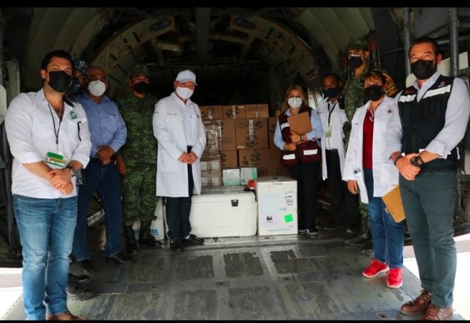 Arriban a Chiapas cerca de 50 mil vacunas para aplicar segunda dosis a población adulta mayor