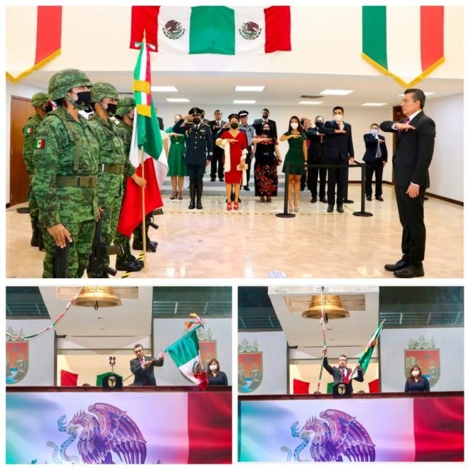 Rutilio Escandón conmemora 210 Aniversario del Grito de Independencia